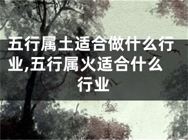 五行属土适合做什么行业,五行属火适合什么行业