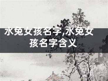 水兔女孩名字,水兔女孩名字含义