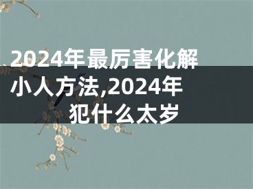 2024年最厉害化解小人方法,2024年犯什么太岁