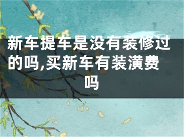 新车提车是没有装修过的吗,买新车有装潢费吗
