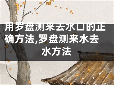 用罗盘测来去水口的正确方法,罗盘测来水去水方法