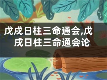 戊戌日柱三命通会,戊戌日柱三命通会论