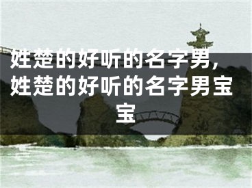 姓楚的好听的名字男,姓楚的好听的名字男宝宝