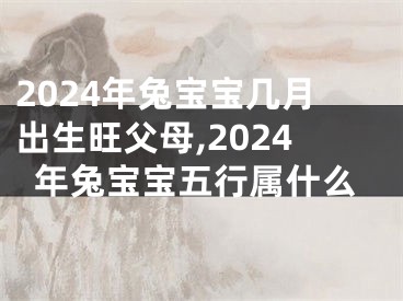 2024年兔宝宝几月出生旺父母,2024年兔宝宝五行属什么