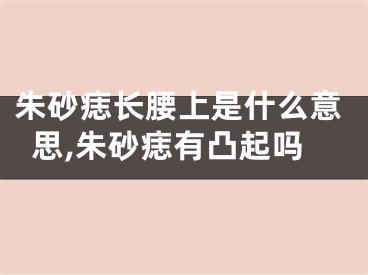 朱砂痣长腰上是什么意思,朱砂痣有凸起吗