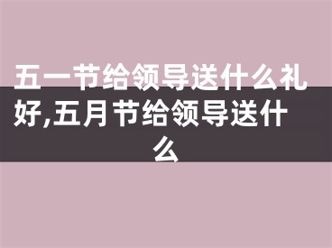 五一节给领导送什么礼好,五月节给领导送什么