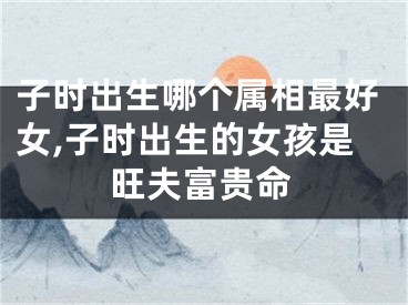 子时出生哪个属相最好女,子时出生的女孩是旺夫富贵命