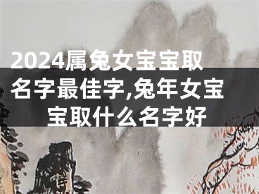 2024属兔女宝宝取名字最佳字,兔年女宝宝取什么名字好