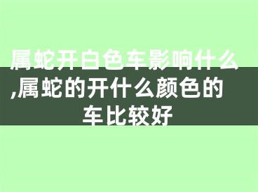 属蛇开白色车影响什么,属蛇的开什么颜色的车比较好
