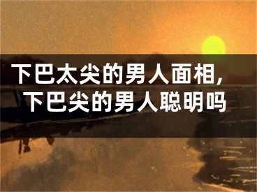 下巴太尖的男人面相,下巴尖的男人聪明吗