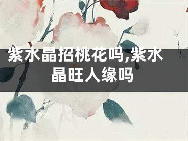 紫水晶招桃花吗,紫水晶旺人缘吗