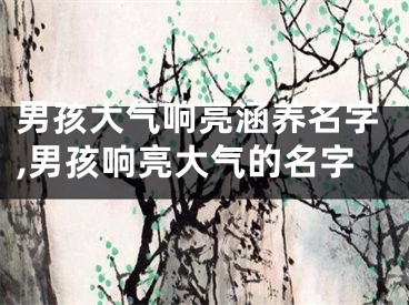 男孩大气响亮涵养名字,男孩响亮大气的名字
