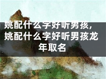 姚配什么字好听男孩,姚配什么字好听男孩龙年取名