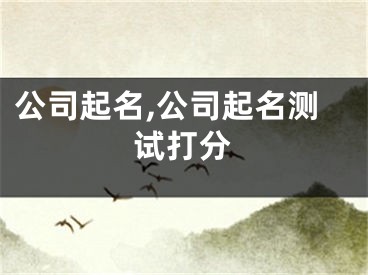 公司起名,公司起名测试打分