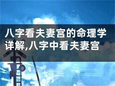 八字看夫妻宫的命理学详解,八字中看夫妻宫