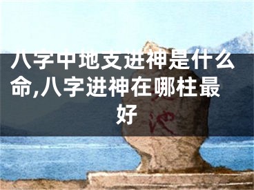 八字中地支进神是什么命,八字进神在哪柱最好