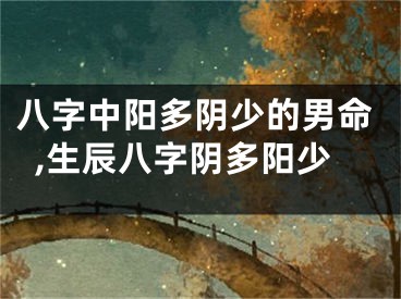 八字中阳多阴少的男命,生辰八字阴多阳少