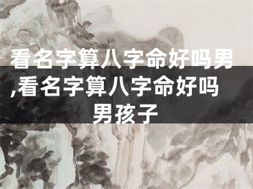 看名字算八字命好吗男,看名字算八字命好吗男孩子