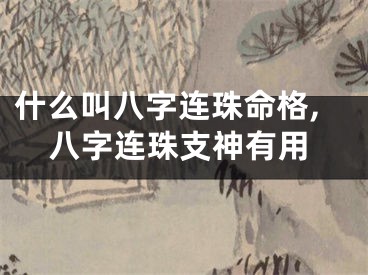 什么叫八字连珠命格,八字连珠支神有用