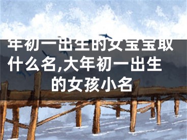 年初一出生的女宝宝取什么名,大年初一出生的女孩小名