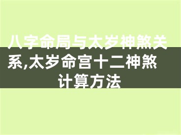 八字命局与太岁神煞关系,太岁命宫十二神煞计算方法