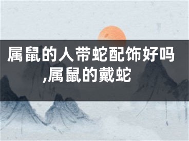 属鼠的人带蛇配饰好吗,属鼠的戴蛇