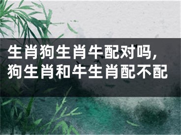 生肖狗生肖牛配对吗,狗生肖和牛生肖配不配