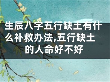 生辰八字五行缺土有什么补救办法,五行缺土的人命好不好
