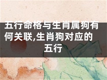 五行命格与生肖属狗有何关联,生肖狗对应的五行
