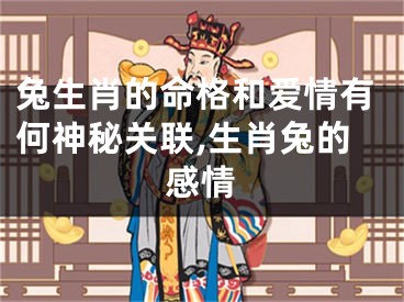 兔生肖的命格和爱情有何神秘关联,生肖兔的感情