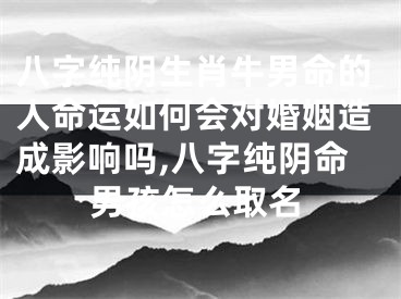 八字纯阴生肖牛男命的人命运如何会对婚姻造成影响吗,八字纯阴命男孩怎么取名