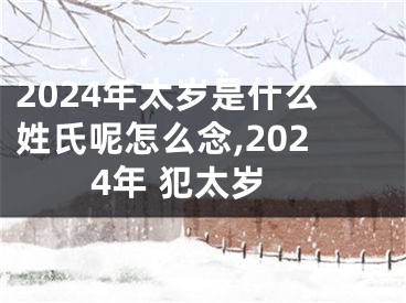 2024年太岁是什么姓氏呢怎么念,2024年 犯太岁