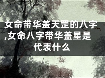 女命带华盖天罡的八字,女命八字带华盖星是代表什么