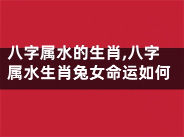 八字属水的生肖,八字属水生肖兔女命运如何