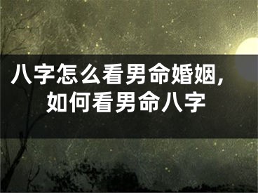 八字怎么看男命婚姻,如何看男命八字