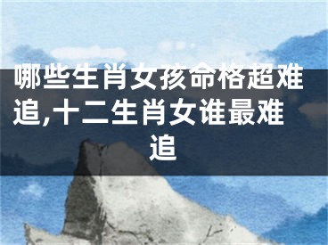 哪些生肖女孩命格超难追,十二生肖女谁最难追