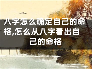 八字怎么确定自己的命格,怎么从八字看出自己的命格