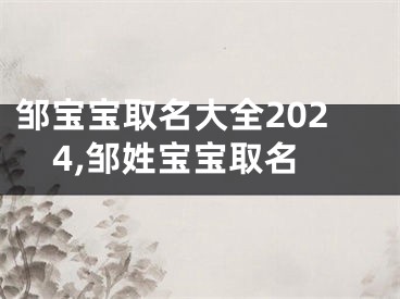 邹宝宝取名大全2024,邹姓宝宝取名
