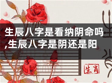 生辰八字是看纳阴命吗,生辰八字是阴还是阳