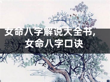 女命八字解说大全书,女命八字口诀
