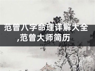 范曾八字命理详解大全,范曾大师简历