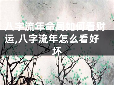 八字流年命局如何看财运,八字流年怎么看好坏