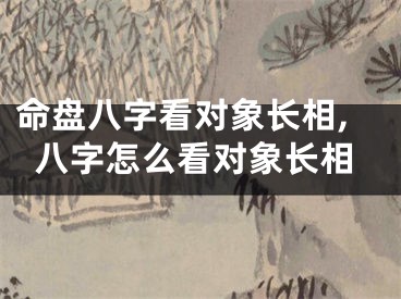 命盘八字看对象长相,八字怎么看对象长相