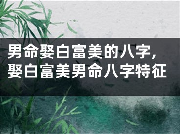 男命娶白富美的八字,娶白富美男命八字特征