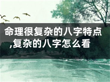 命理很复杂的八字特点,复杂的八字怎么看