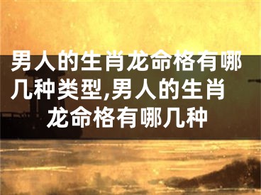 男人的生肖龙命格有哪几种类型,男人的生肖龙命格有哪几种