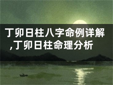 丁卯日柱八字命例详解,丁卯日柱命理分析