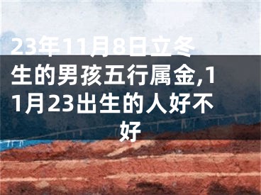 23年11月8日立冬生的男孩五行属金,11月23出生的人好不好