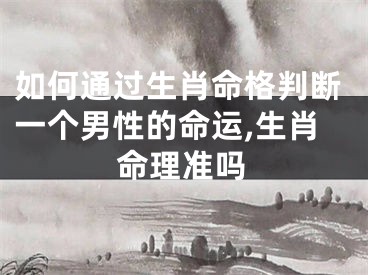 如何通过生肖命格判断一个男性的命运,生肖命理准吗