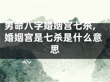 男命八字婚姻宫七杀,婚姻宫是七杀是什么意思